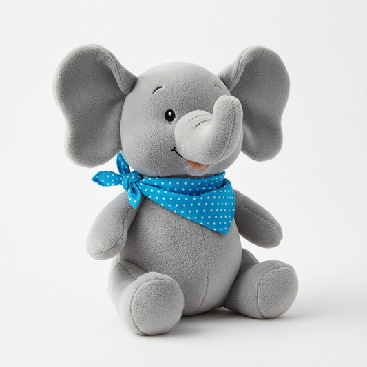 Elephant with Blue Bandana 2