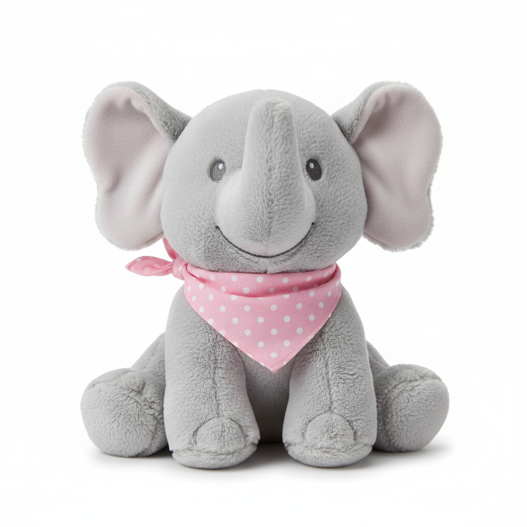 Elephant with Pink Bandana 1